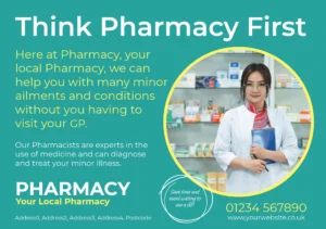 A5 Postcard - Think Pharmacy First